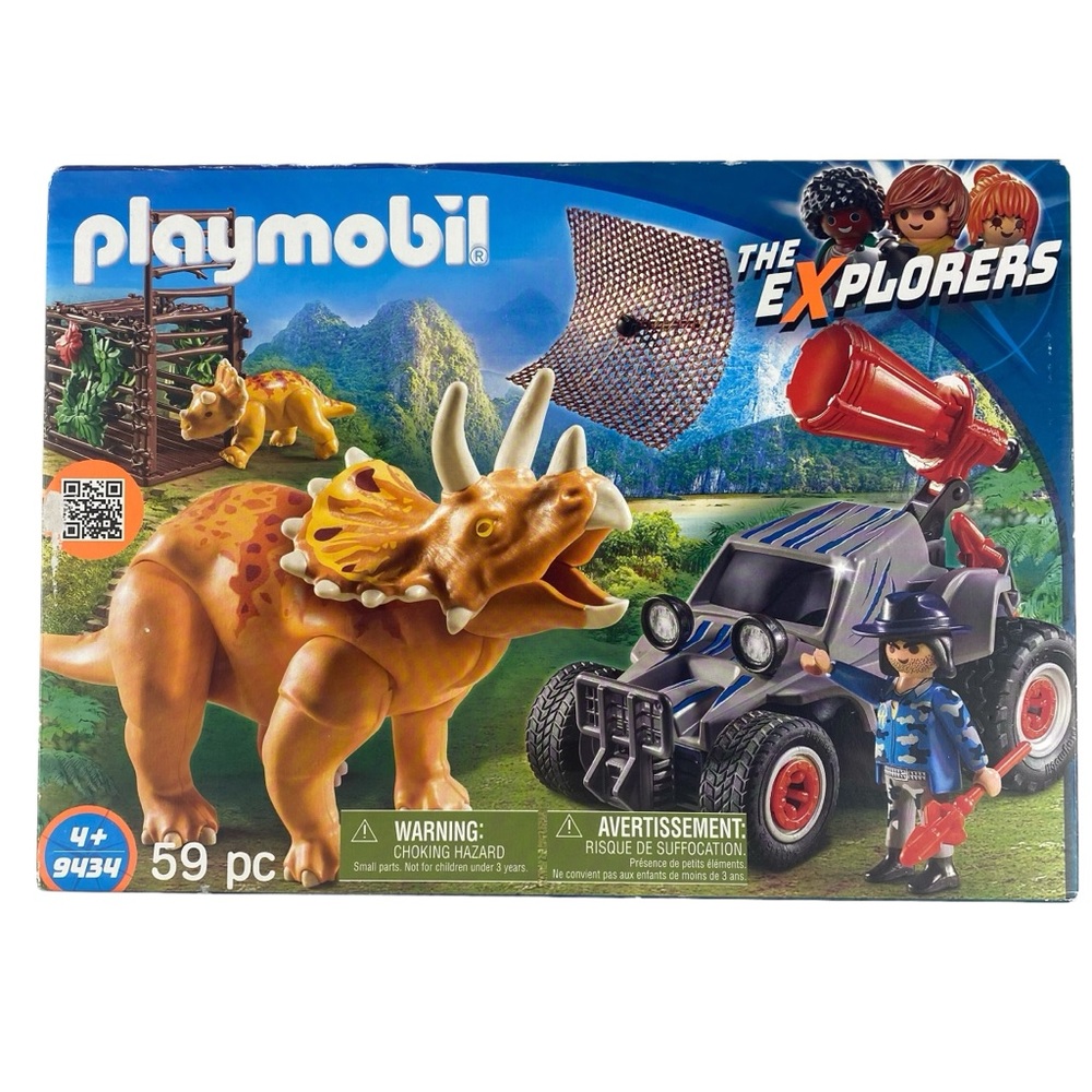 Playmobil 9434 The Explorers Quad with Triceratops 59 pieces NEW